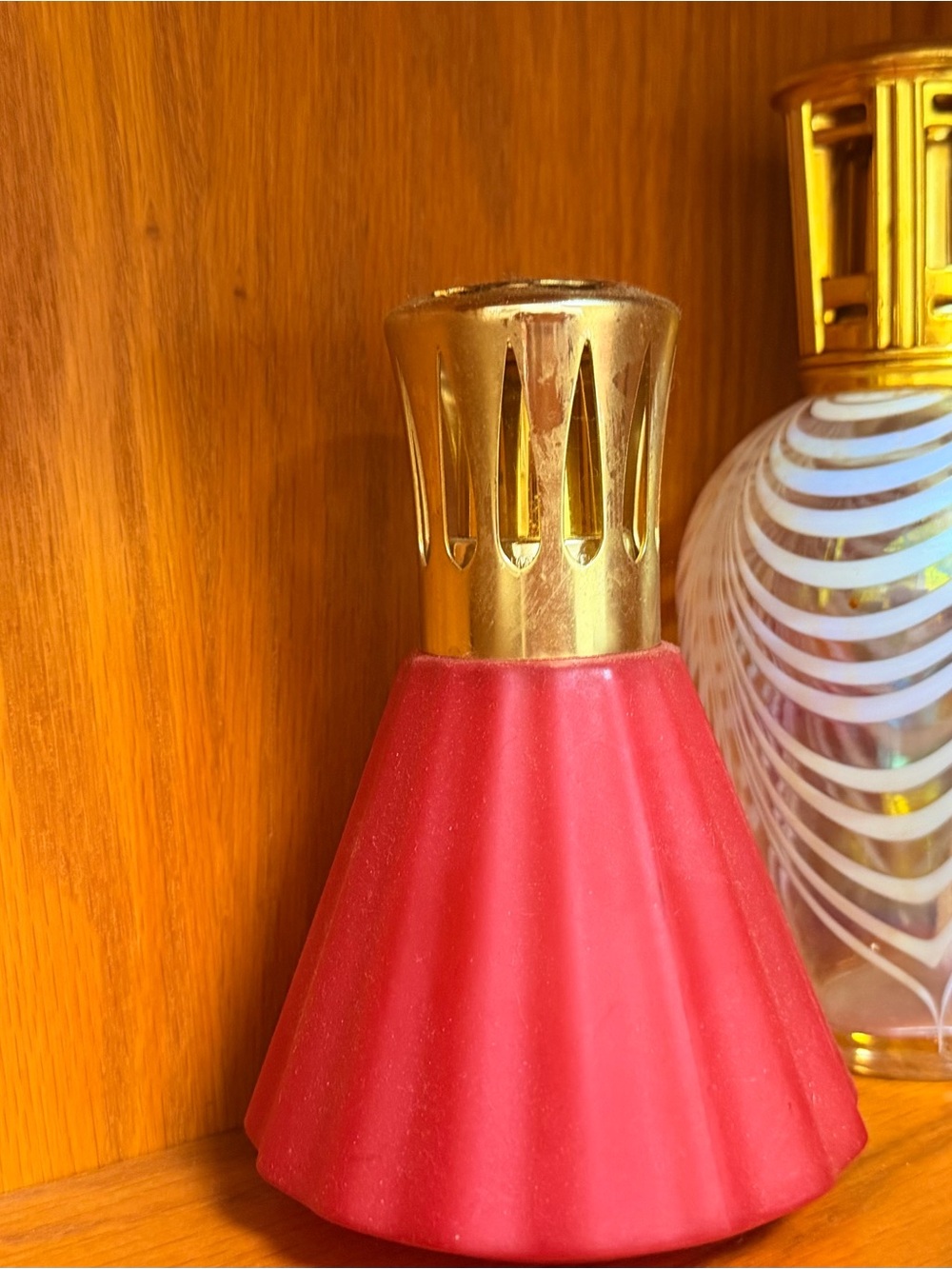 Lamp Berger Brass-Top Red Decorative Fragrance Lamp